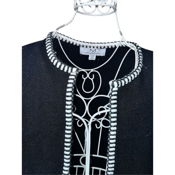 GREAT CONDITION WOMEN Magaschoni Long Sleeve Open Front Cardigan Plus Size 1X ca - Picture 3 of 11